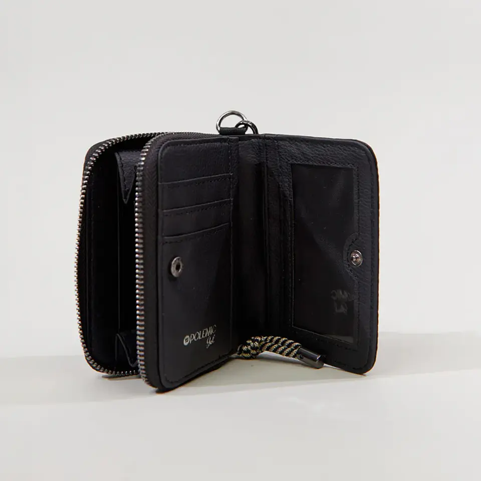 Billetera Mujer Negra Polemic-Cpaz US0352 3