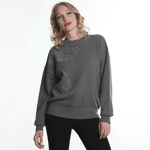 Sweater Mujer Gris Ellus OFL81452