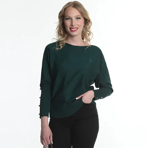 Sweater Mujer Verde Ellus OFL80400