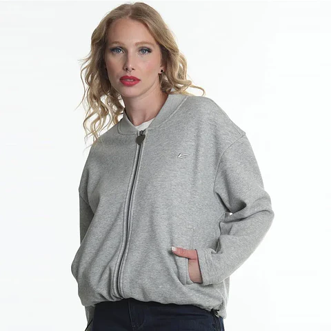 Polerón Mujer Gris Ellus SFL79204