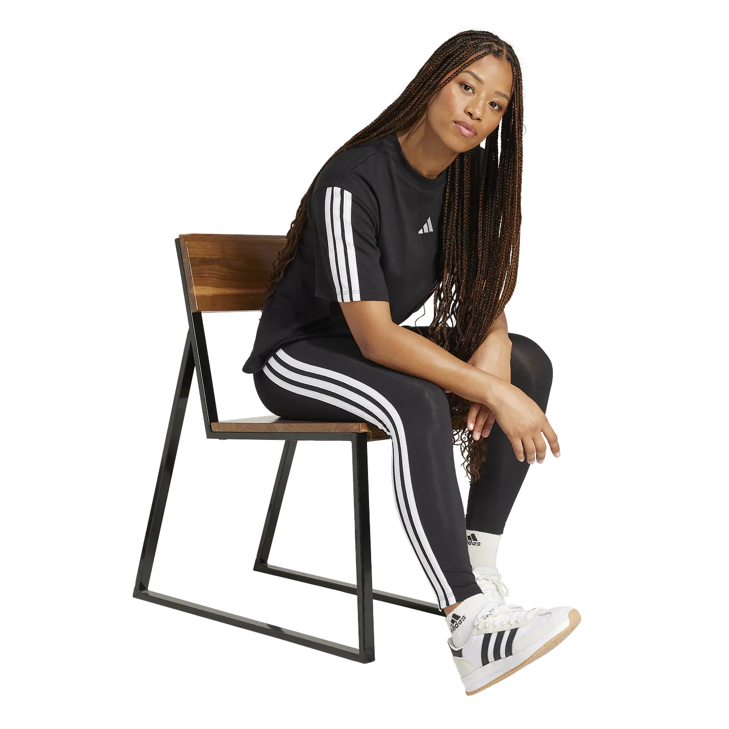 Calza Negra Adidas JE0072 4