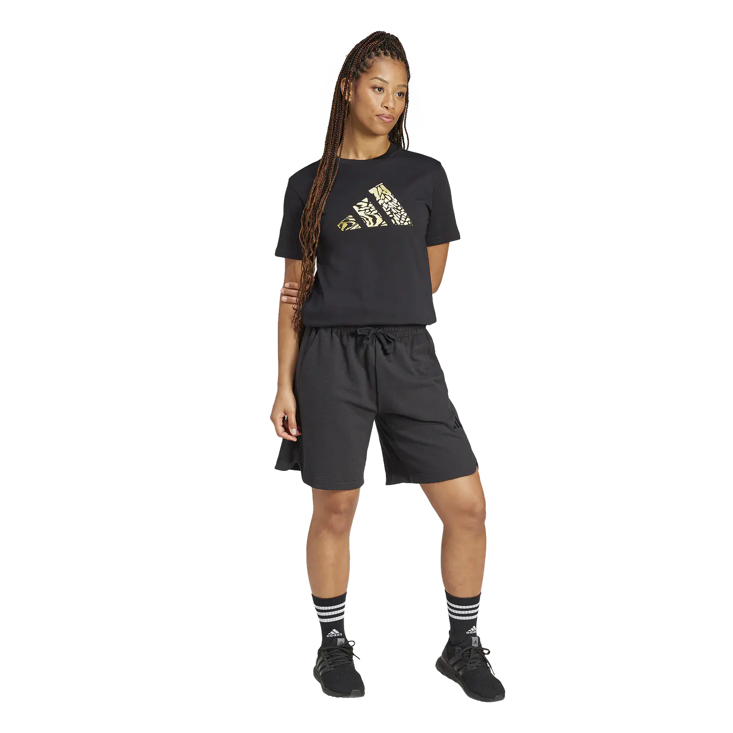 Polera Negra Adidas JJ4059 4