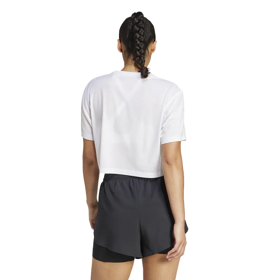 Polera Blanca Adidas JC9556 3
