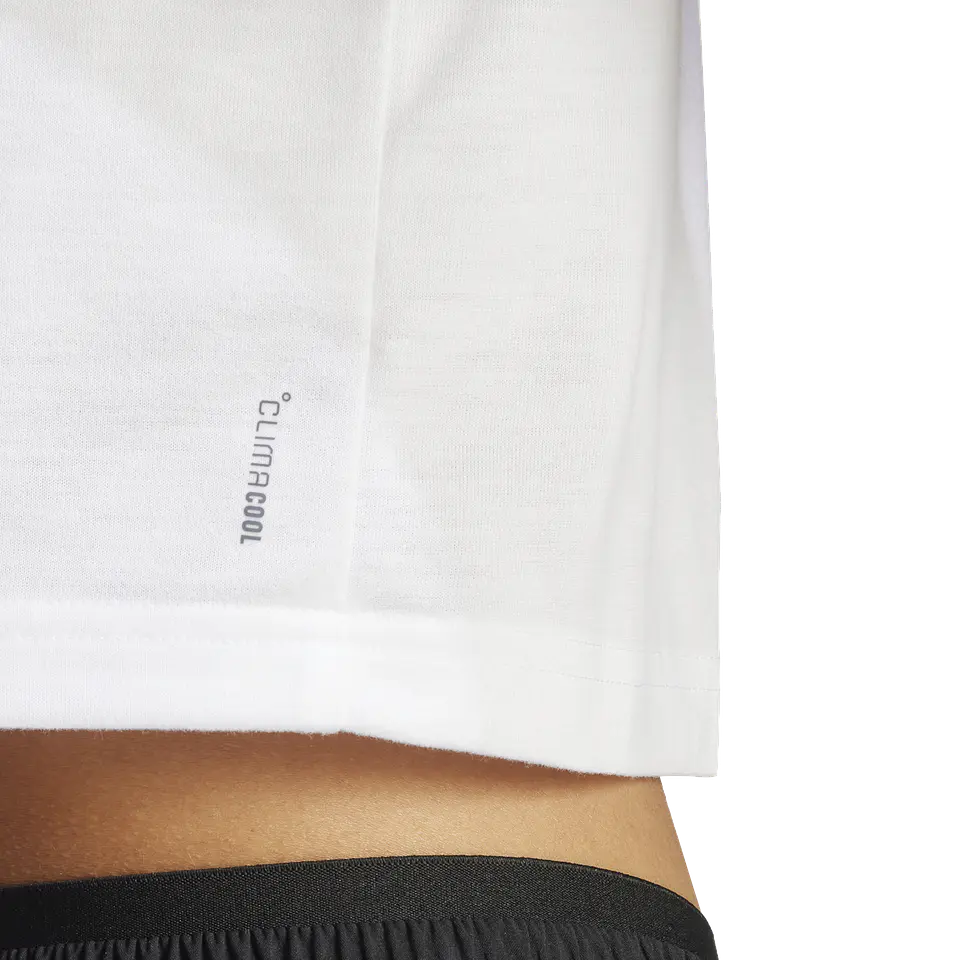 Polera Blanca Adidas JC9556 5