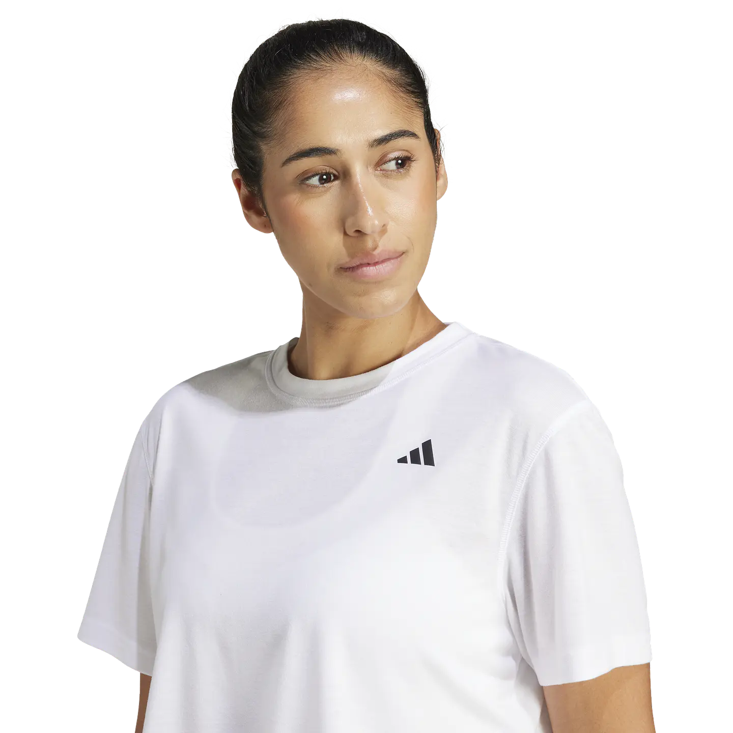 Polera Blanca Adidas JC9556 6