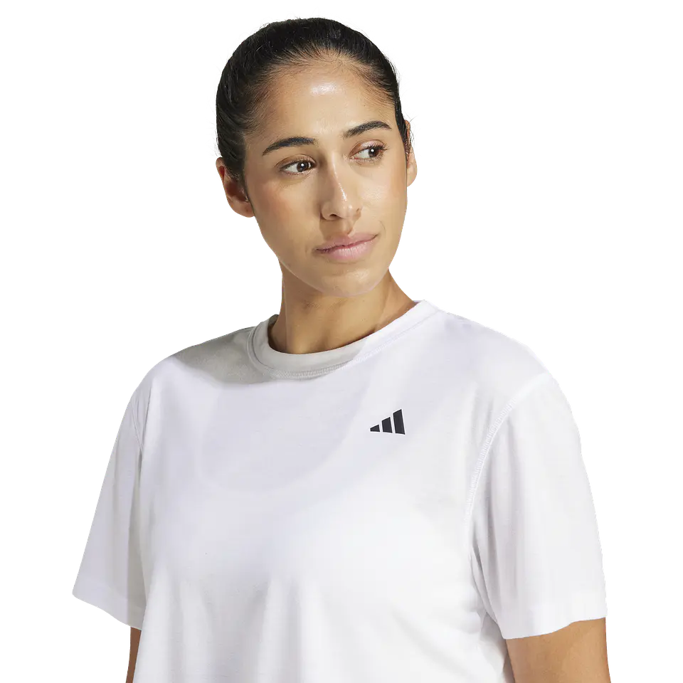 Polera Blanca Adidas JC9556 6