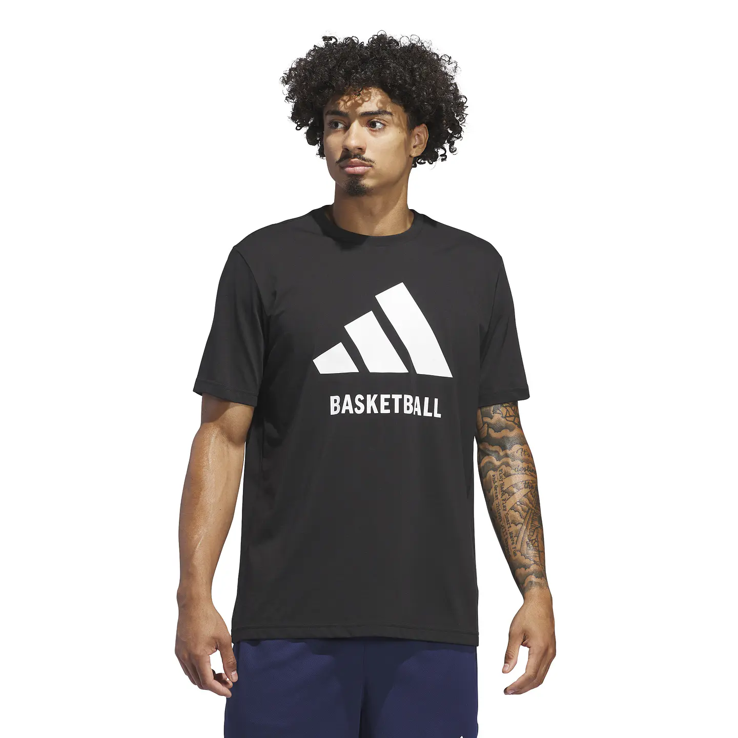 Polera Negra Adidas JI7098 3