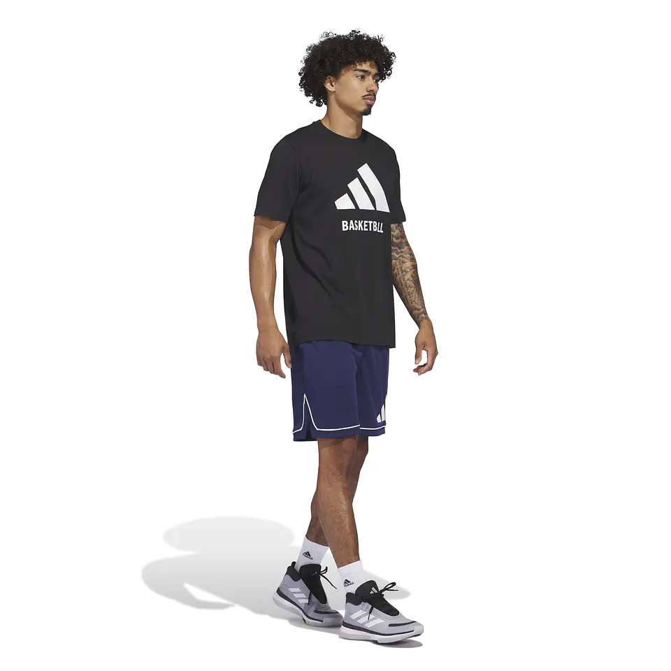 Polera Negra Adidas JI7098 5