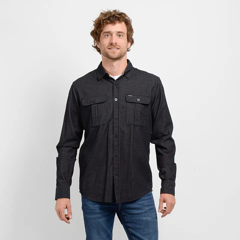 Camisa M/L Negra Hombre Oneill 15110703