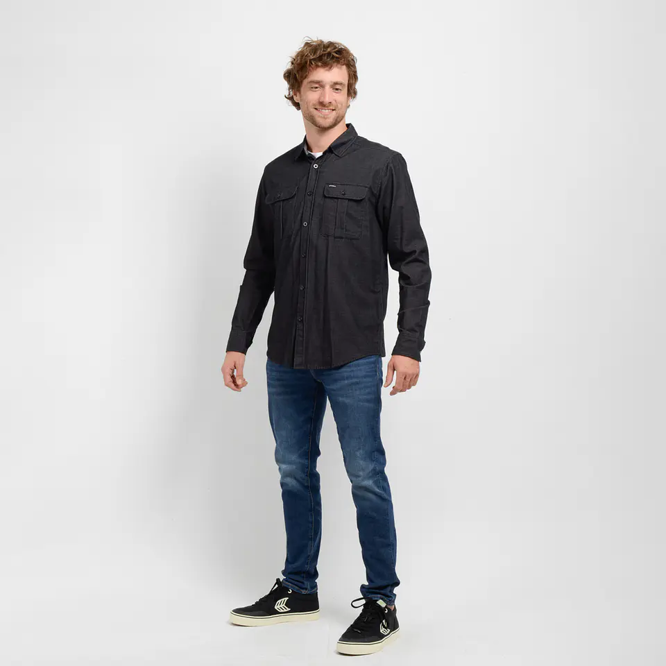 Camisa M/L Negra Hombre Oneill 15110703 3