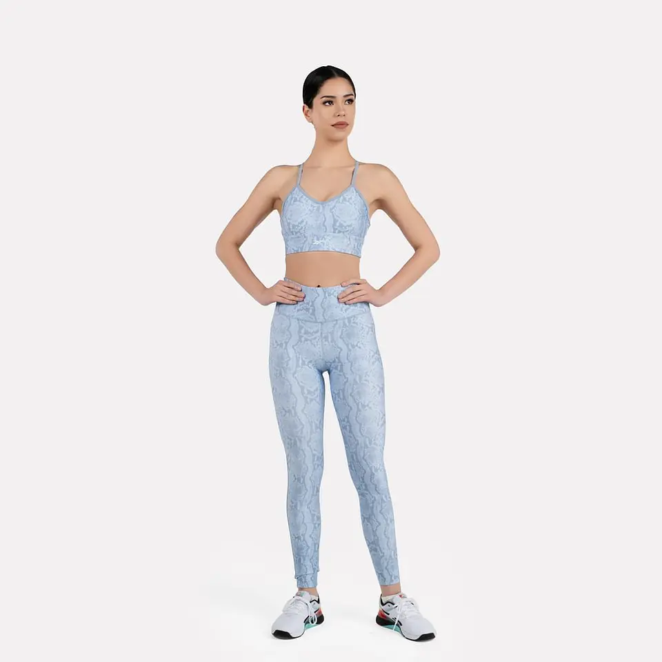 Calza Celeste Mujer Reebok 100215225 1