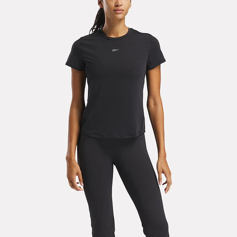 Polera Negra Mujer Reebok 100214669