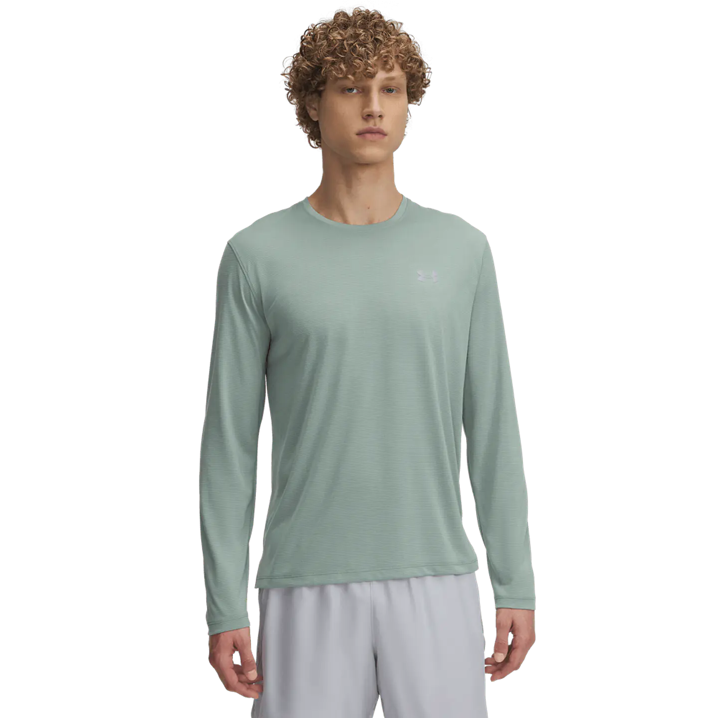 Polera M/L Verde Hombre Under Armour 1382584-348 1