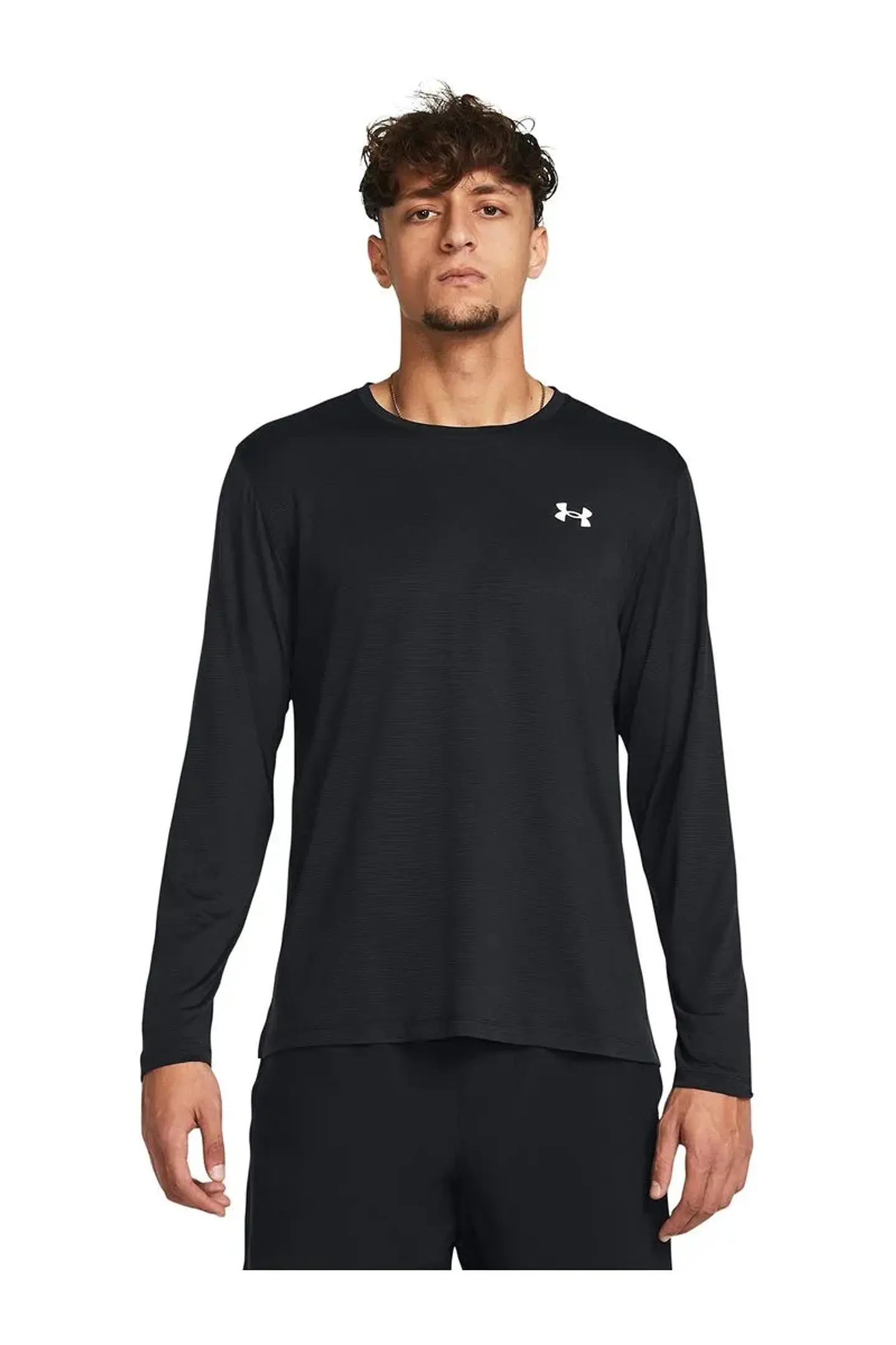 Polera M/L Negra Hombre Under Armour 1382584-001 1