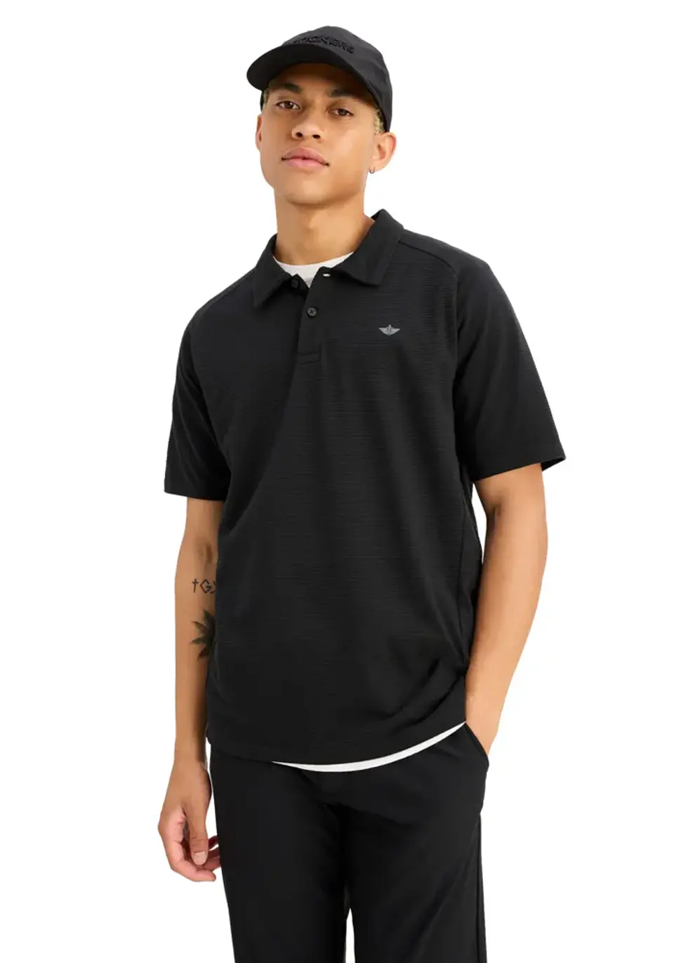 Polera Negra Hombre Dockers A8826-0001 1