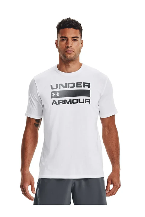 Polera Blanca Hombre Under Armour 1329582-100