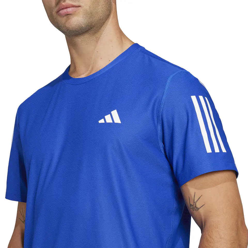 Polera Azul Hombre Adidas JC9786 4