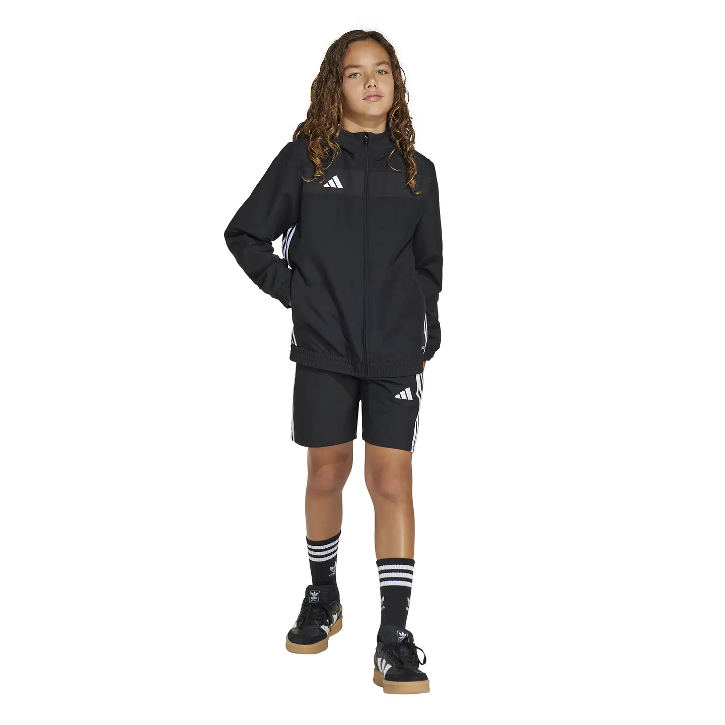 Poleron Negro Niño/a Adidas JD0629 3