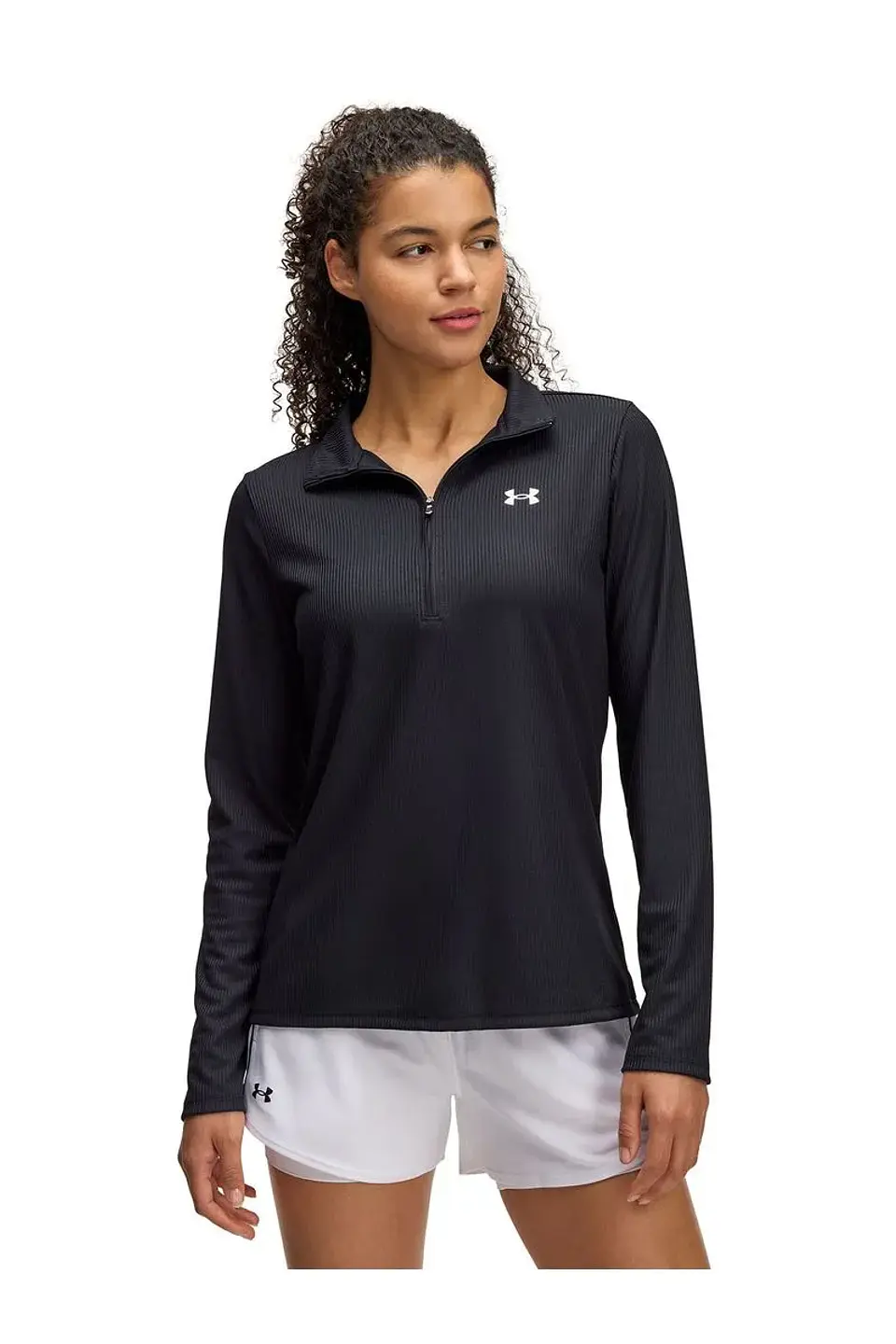 Poleron Negro Mujer Under Armour 1389857-001 1