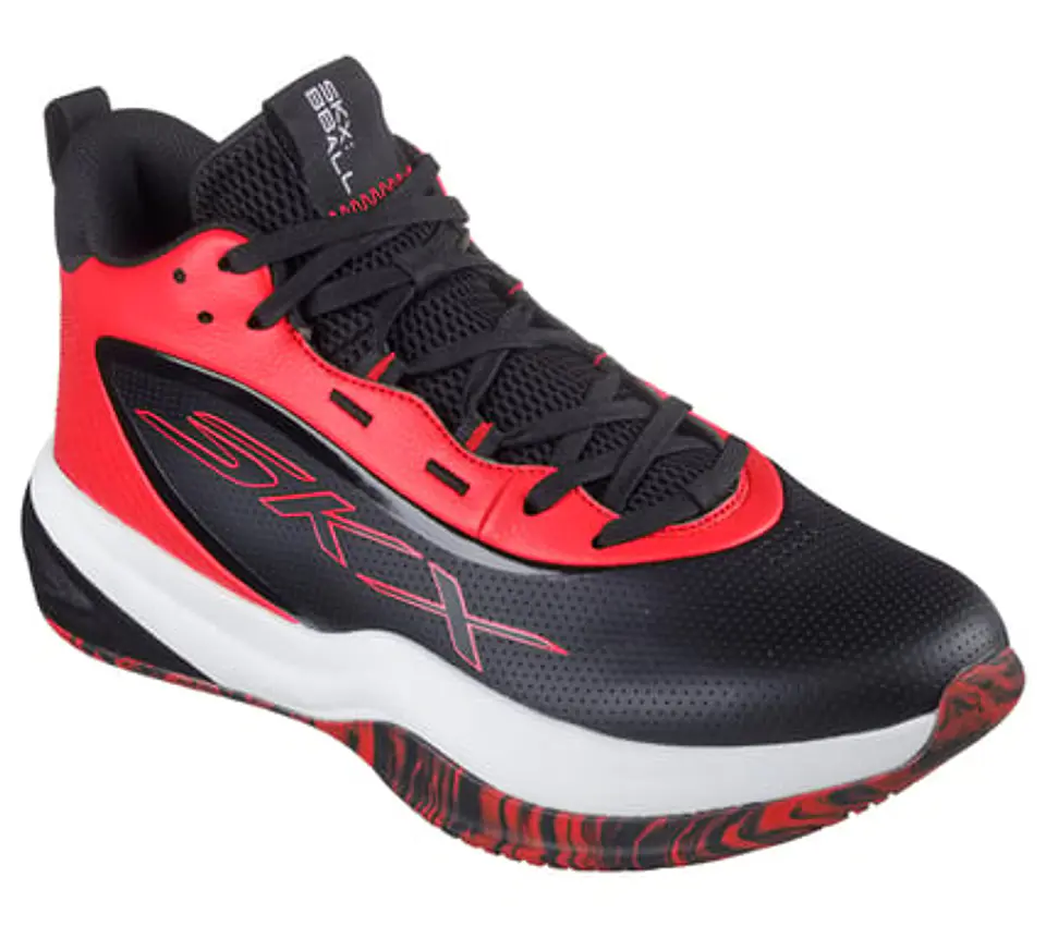 Zapatilla Roja Hombre Skechers 253010 BKRD 1