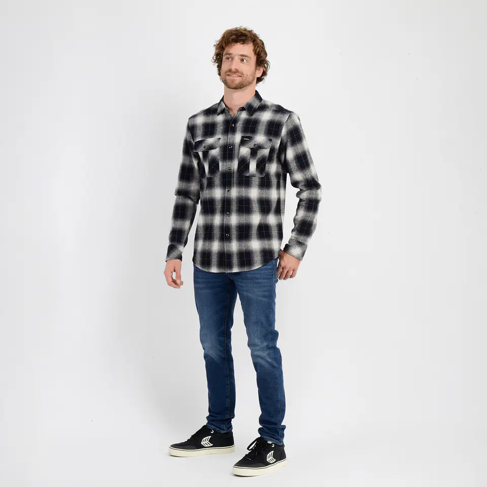 Camisa M/L Negra Hombre Oneill I25HO023009 3