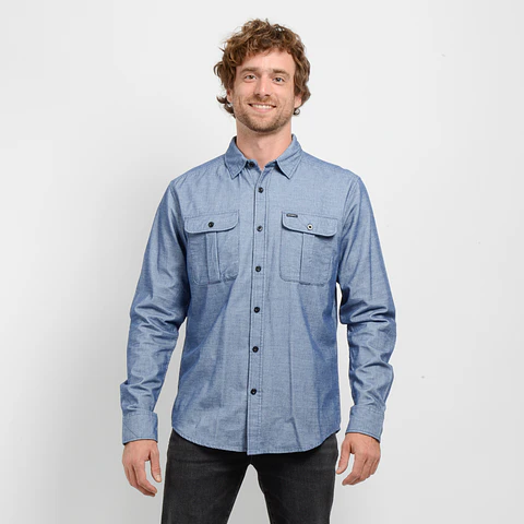 Camisa M/L Azul Hombre Oneill I25HO023005