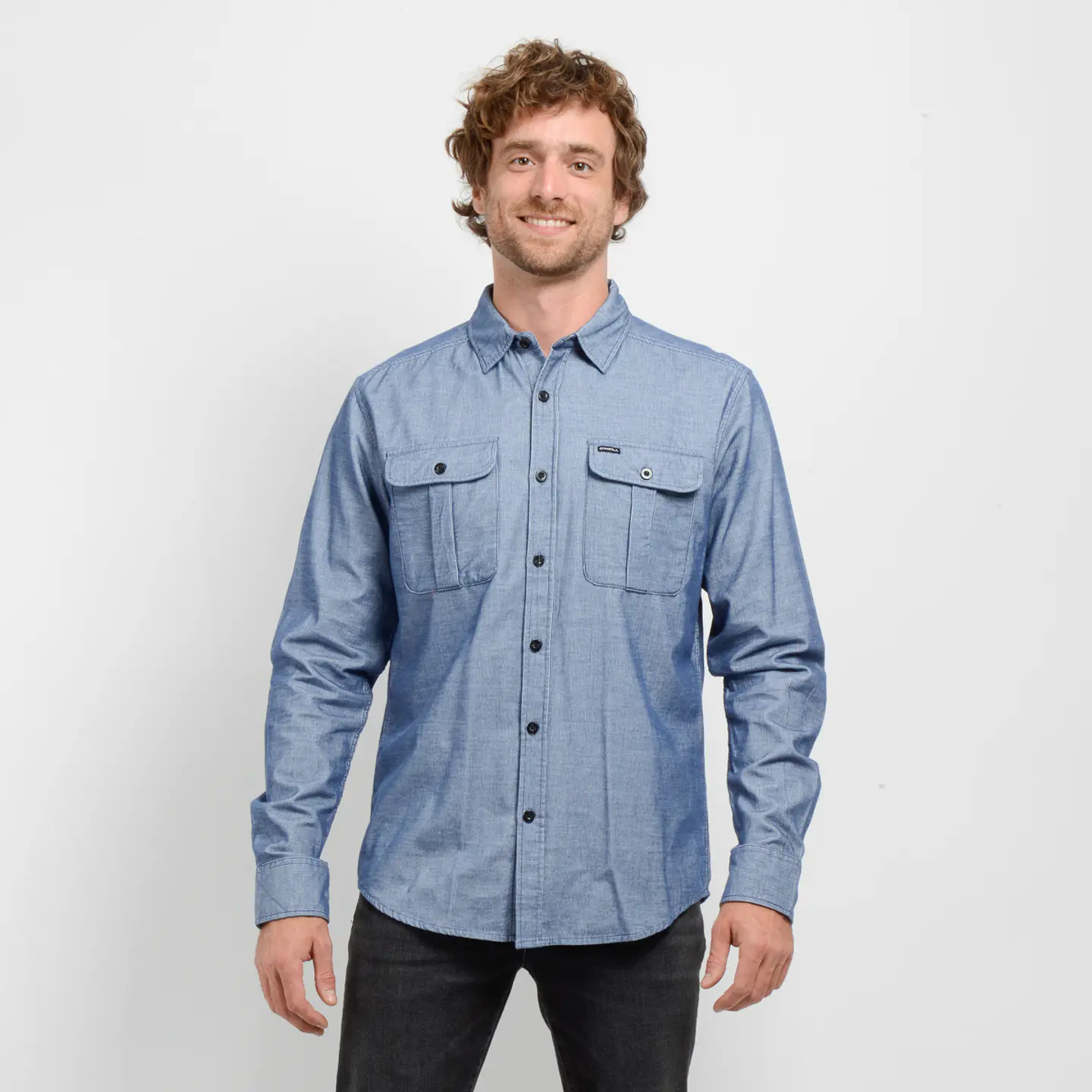 Camisa M/L Azul Hombre Oneill I25HO023005 1