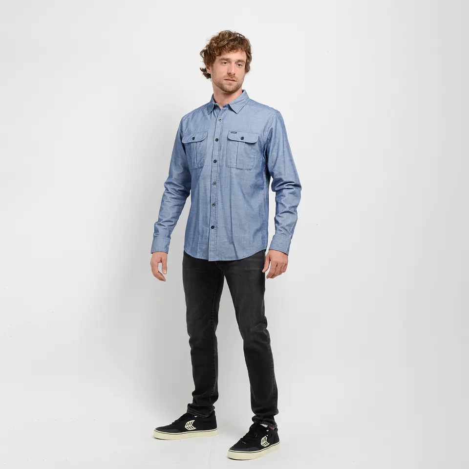 Camisa M/L Azul Hombre Oneill I25HO023005 3