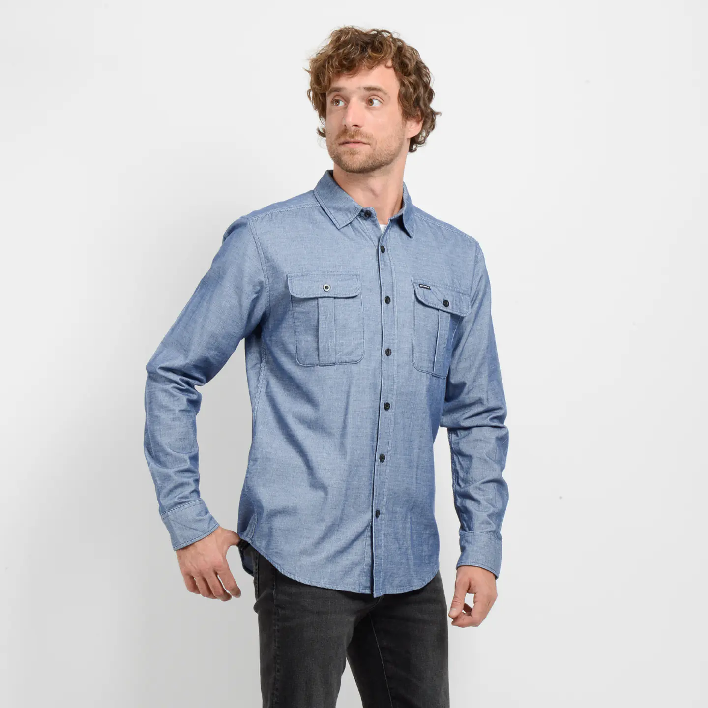 Camisa M/L Azul Hombre Oneill I25HO023005 4
