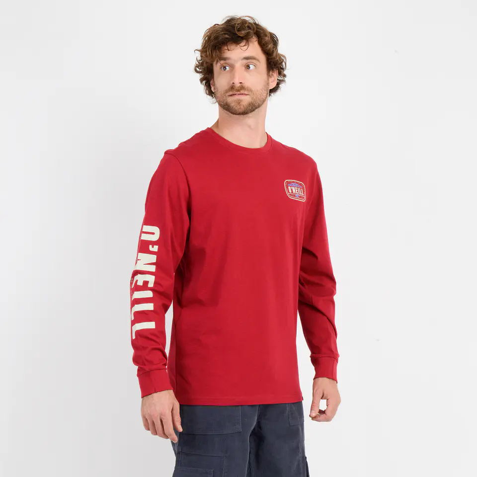 Polera M/L Rojo Hombre Oneill I25HO069003 4
