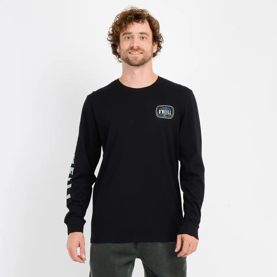 Polera M/L Negra Hombre Oneill I25HO069003 1