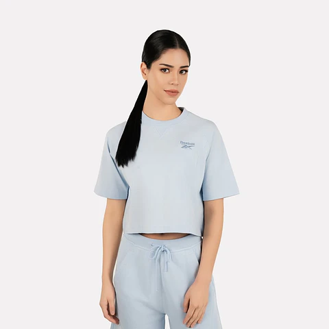 Polera Celeste Mujer Reebok 100221442