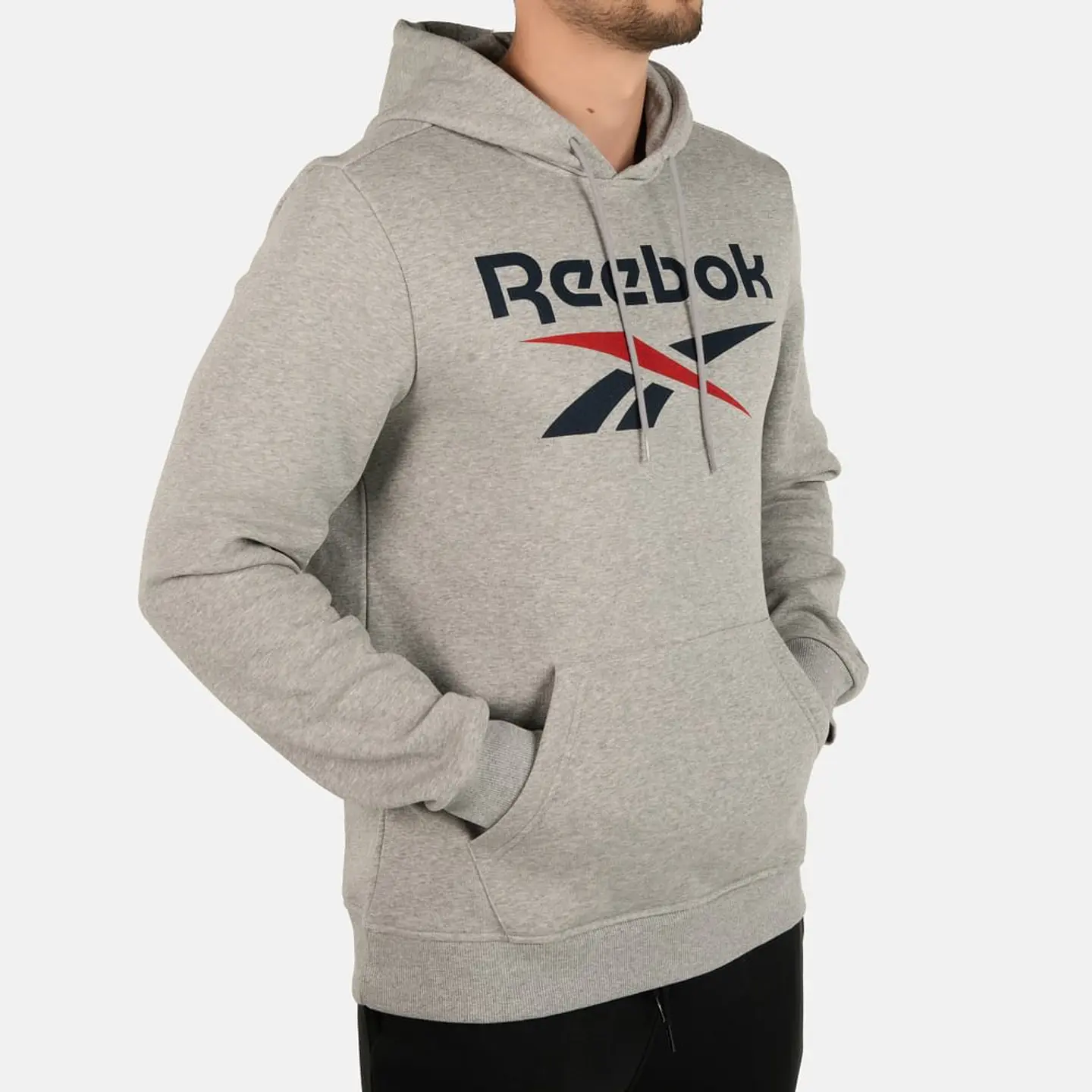 Poleron Gris Hombre Reebok 100217136 3