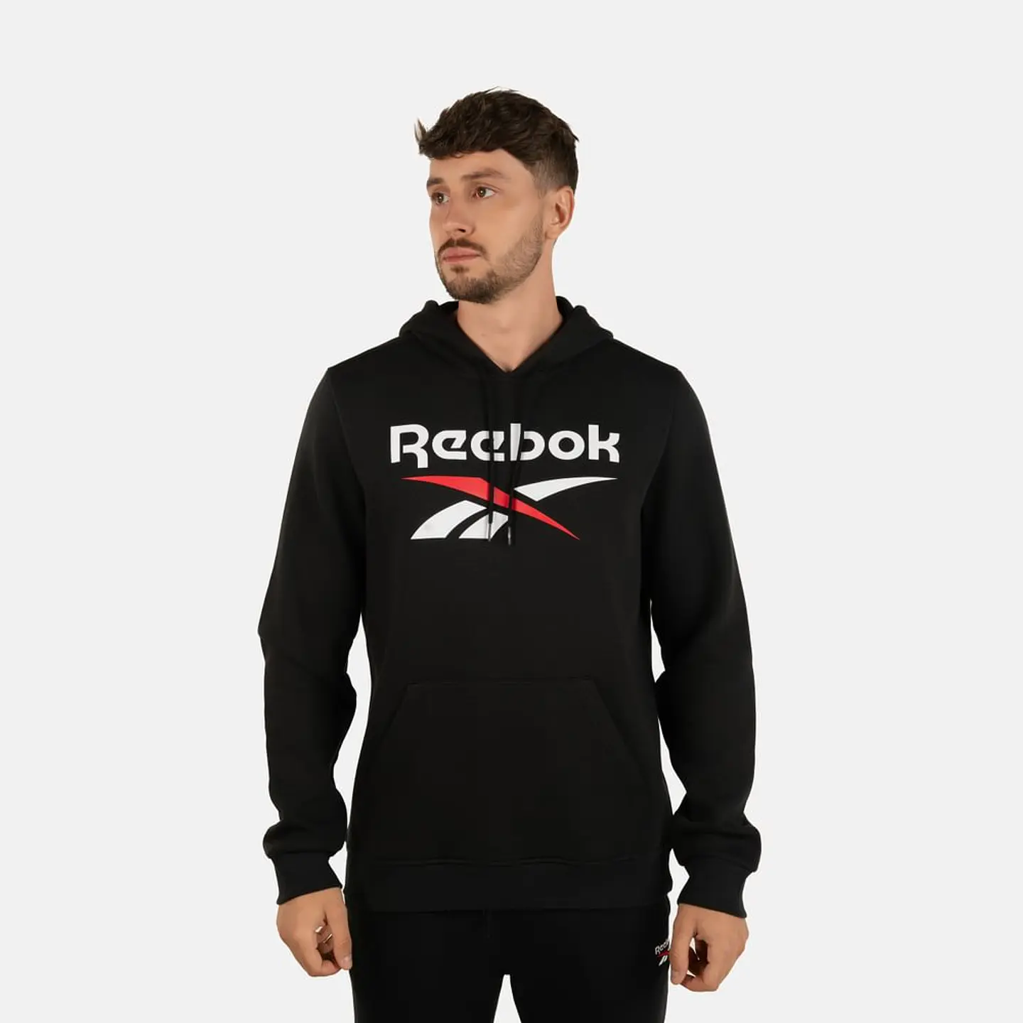 Poleron Negro Hombre Reebok 100216165 1