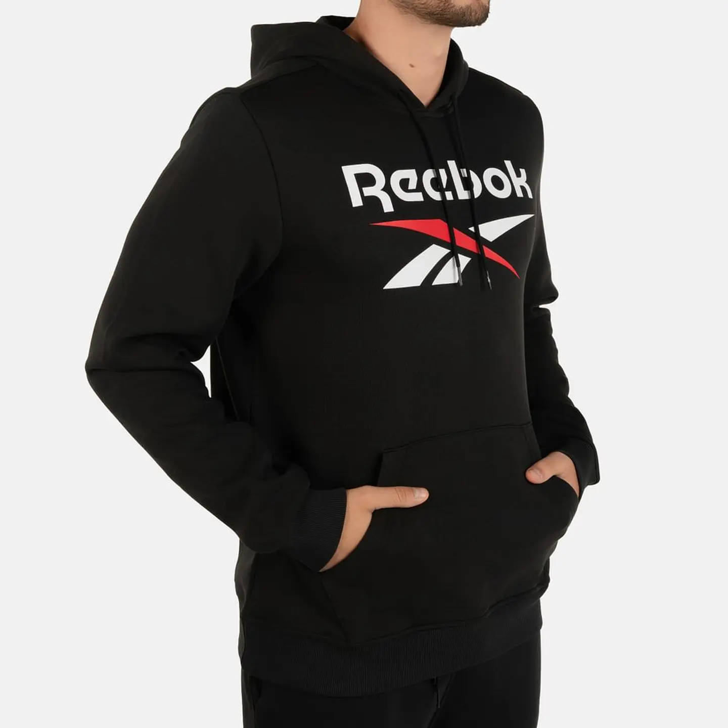 Poleron Negro Hombre Reebok 100216165 3