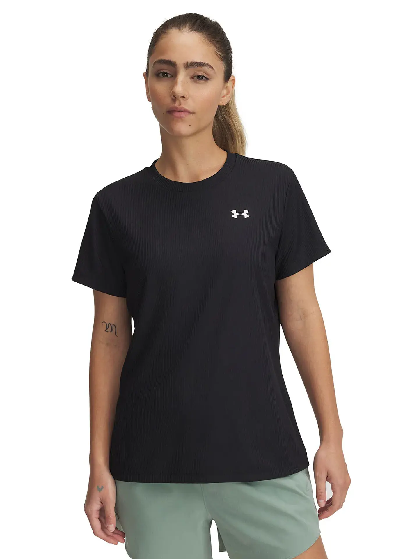 Polera Negra Mujer Under Armour 1389852-001 1