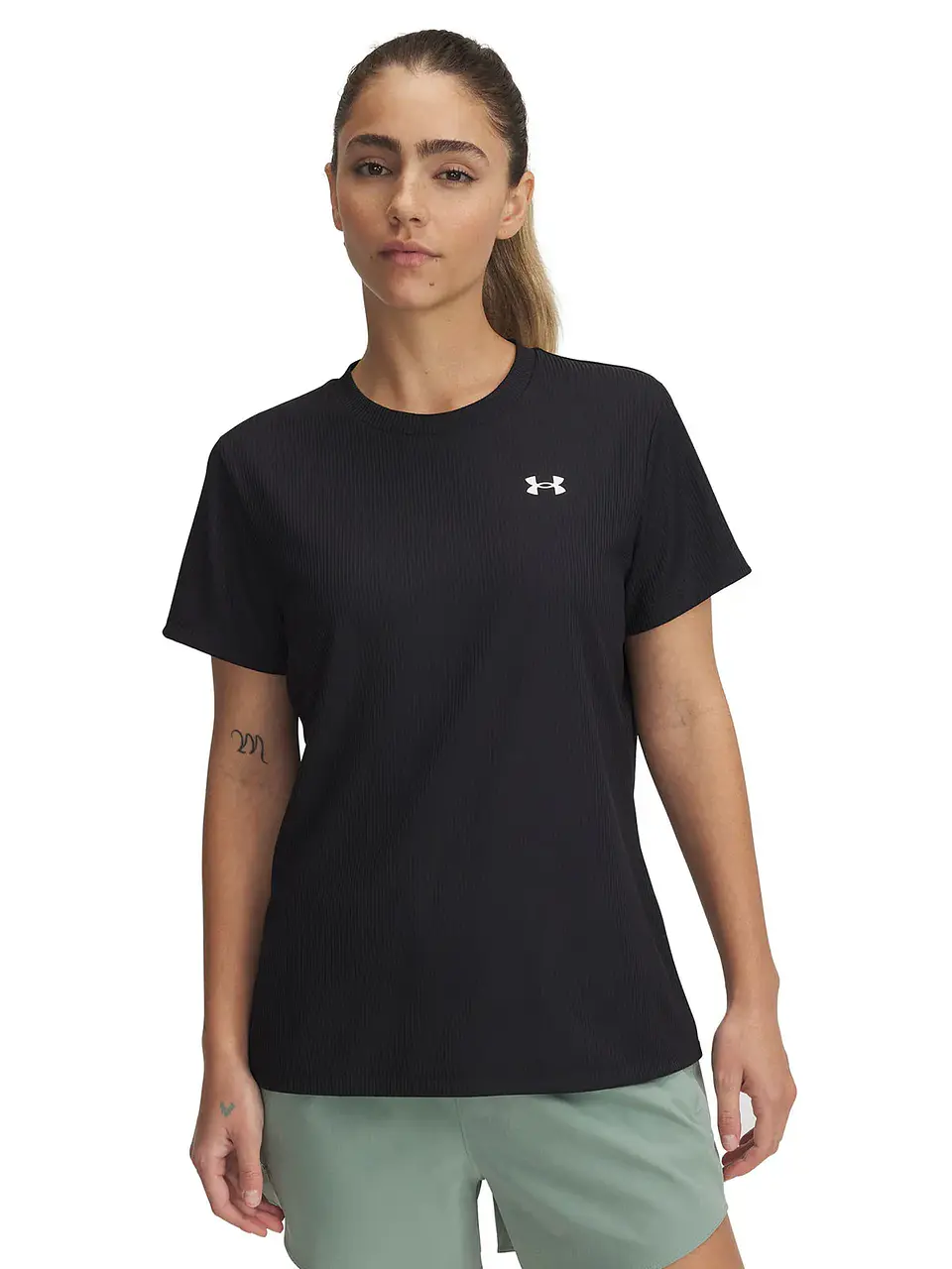 Polera Negra Mujer Under Armour 1389852-001 1