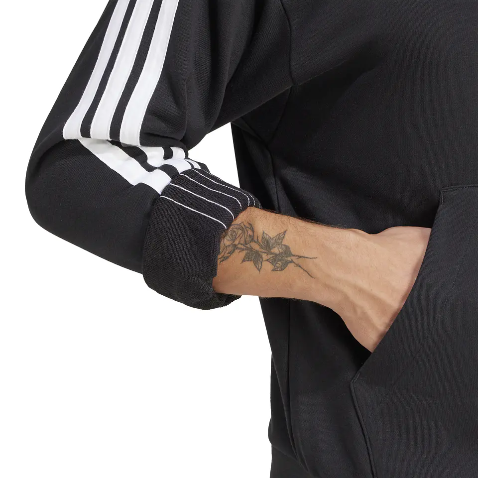 Poleron Negro Hombre Adidas JD1874 4