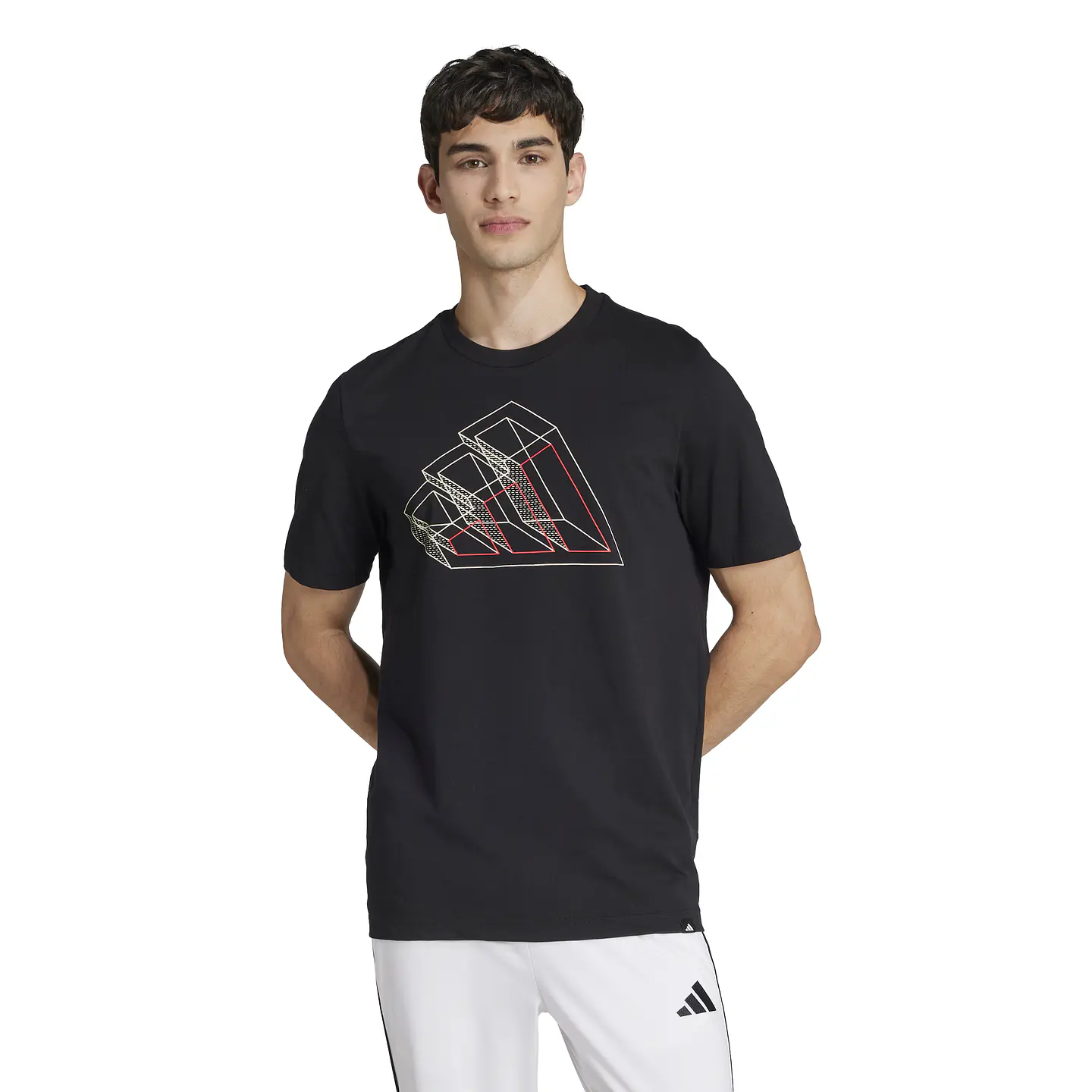 Polera Negra Hombre Adidas JJ3866 1