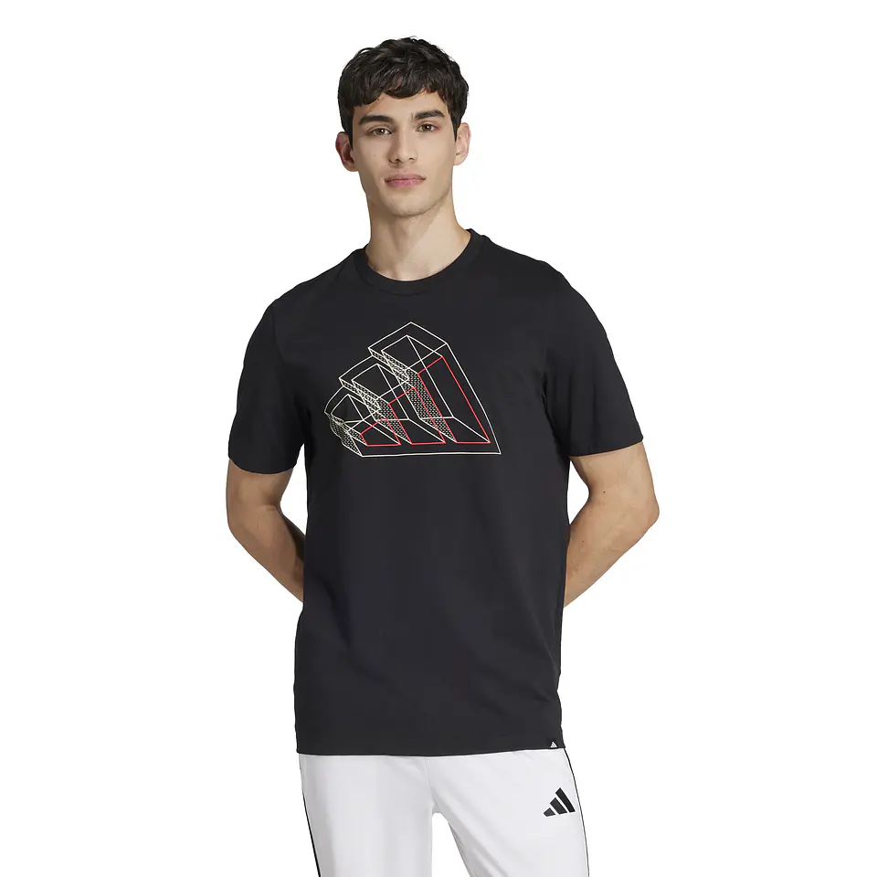 Polera Negra Hombre Adidas JJ3866 1