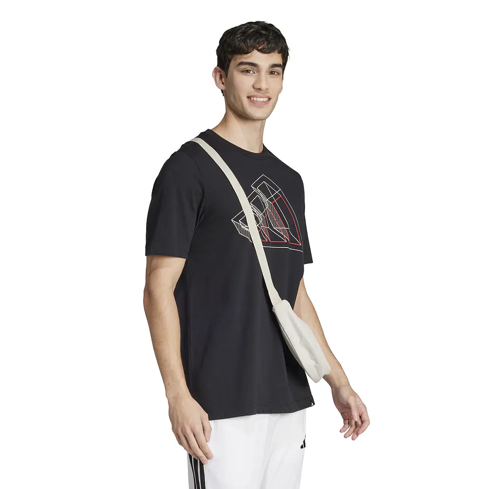 Polera Negra Hombre Adidas JJ3866 3