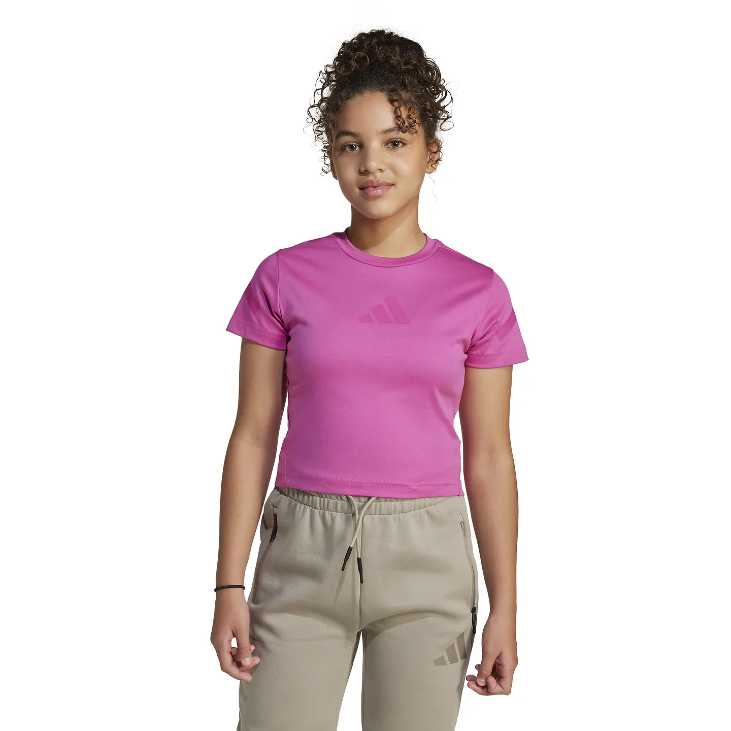 Polera Rosado Juvenil Adidas JJ4852 1