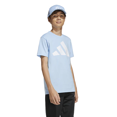 Polera Celeste Juvenil Adidas JC9665