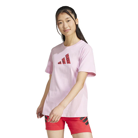 Polera Rosada Mujer Adidas JJ4123