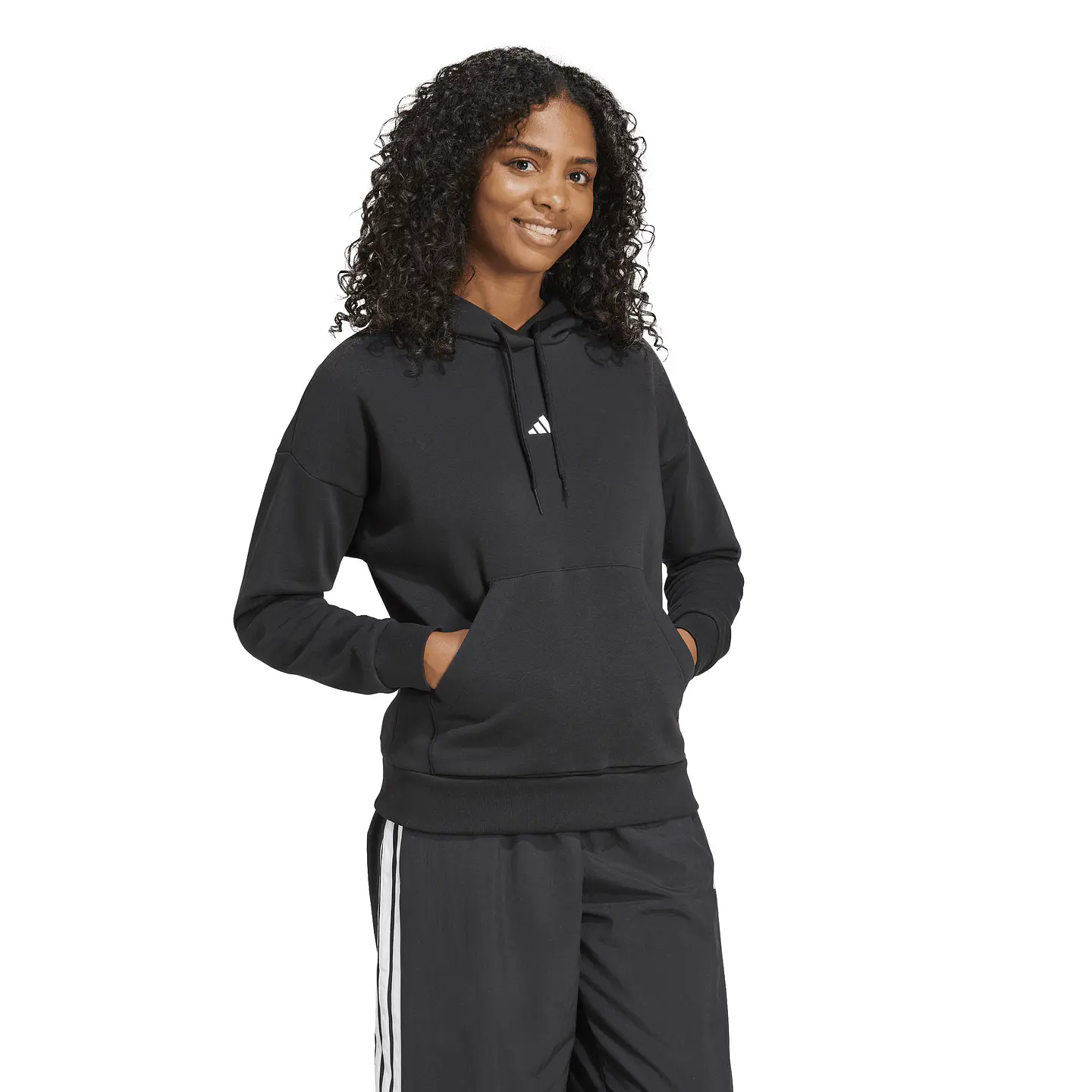 Poleron Negro Mujer Adidas JN1861 3
