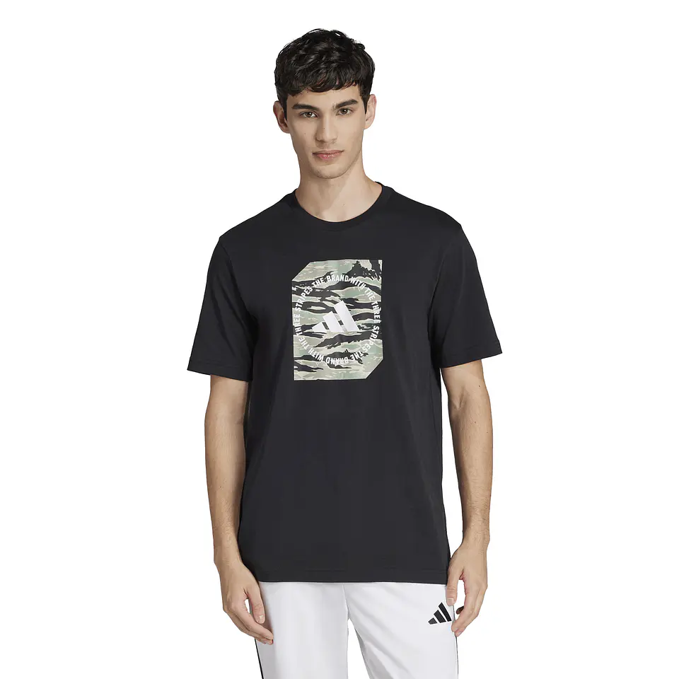 Polera Negra Hombre Adidas JI6764 1