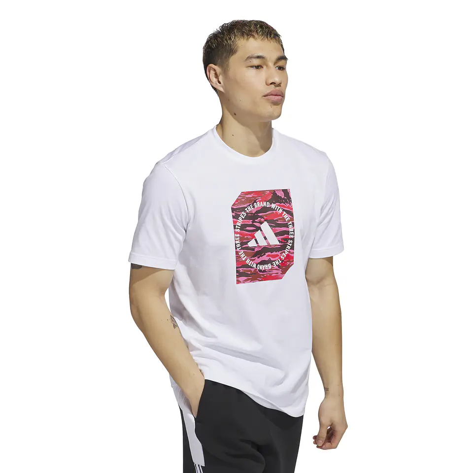 Polera Blanca Hombre Adidas JI6763 3