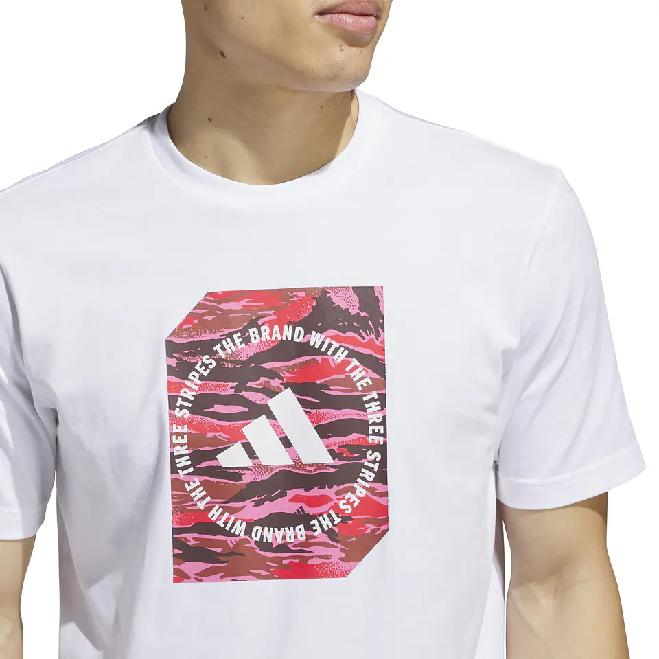 Polera Blanca Hombre Adidas JI6763 4