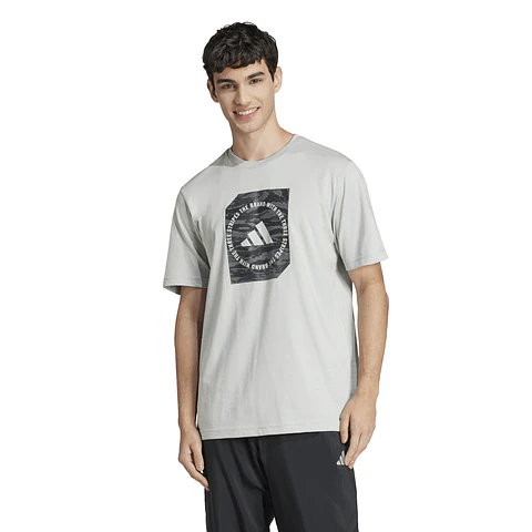 Polera Gris Hombre Adidas JI6762