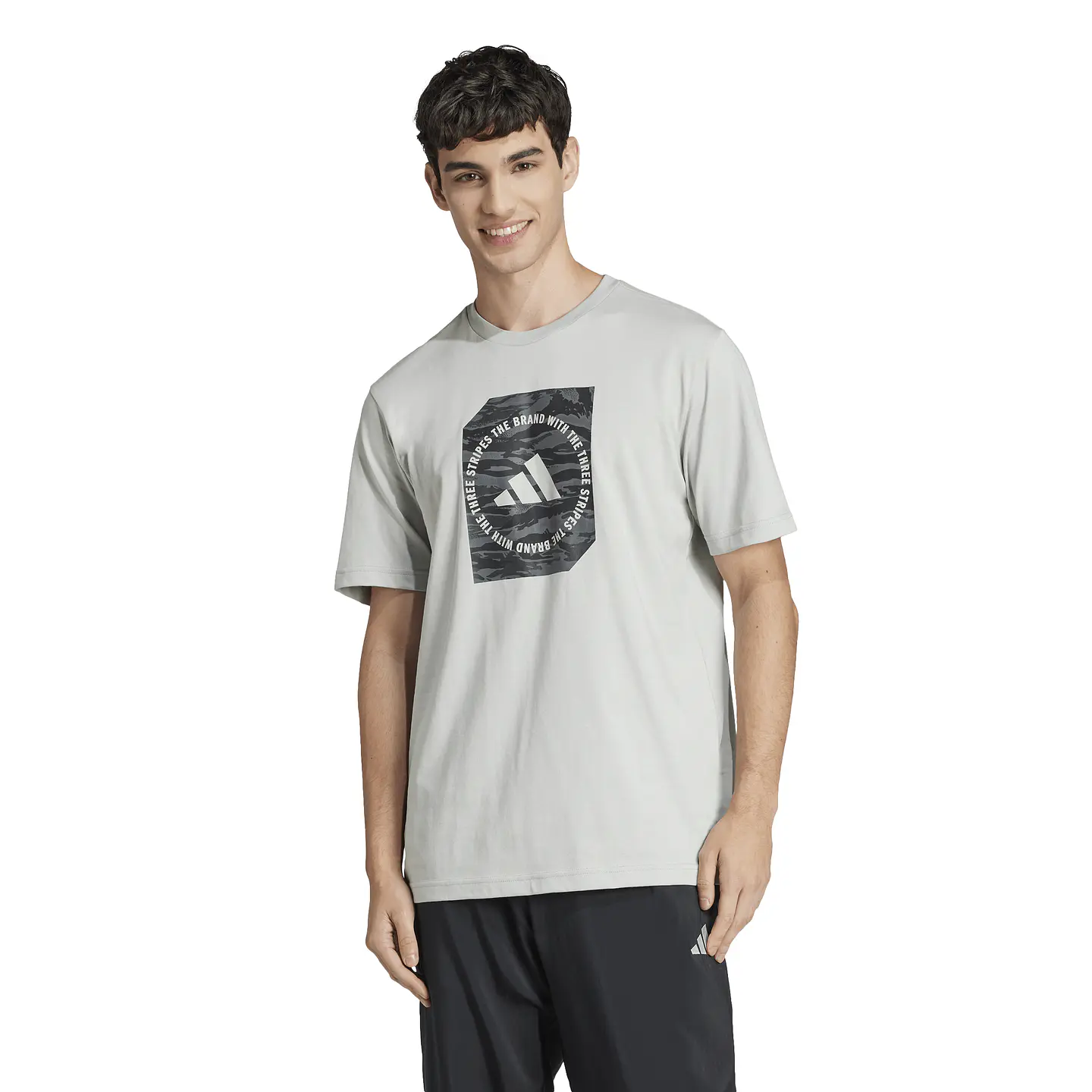 Polera Gris Hombre Adidas JI6762 1